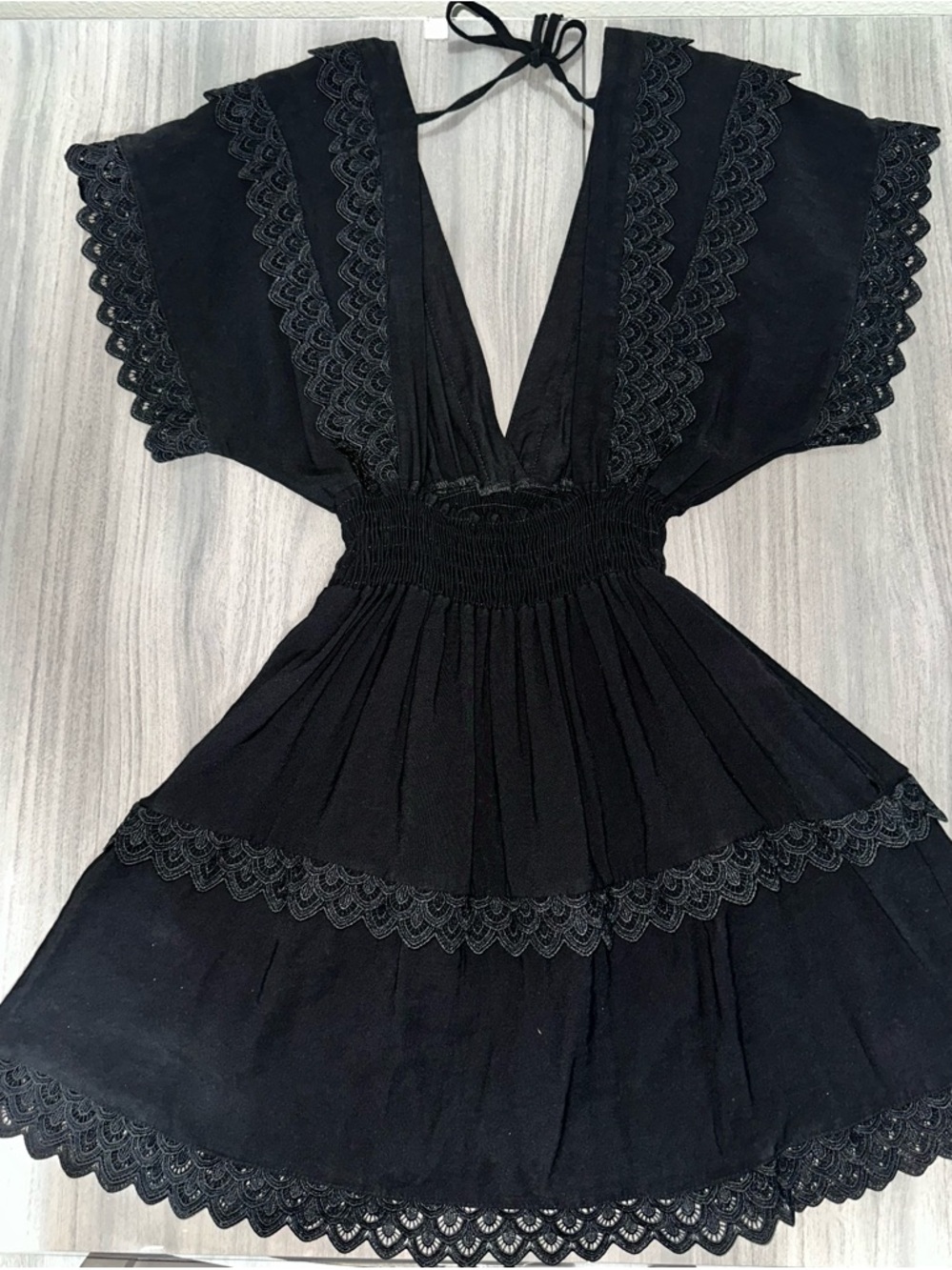 Jeans & blouses black handmade dress